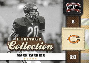 2011 Panini Threads - Heritage Collection #15 Mark Carrier Front