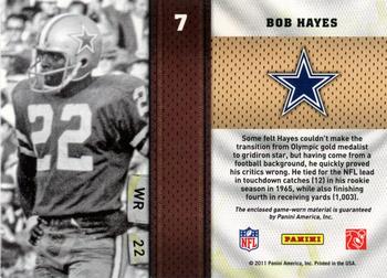 2011 Panini Threads - Heritage Collection Materials #7 Bob Hayes Back