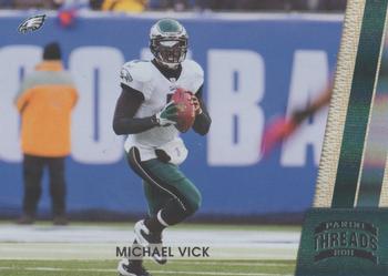 2011 Panini Threads - Silver #114 Michael Vick Front