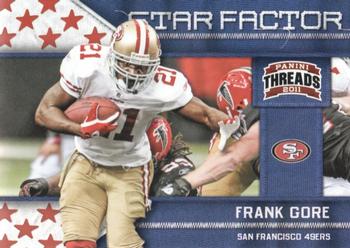 2011 Panini Threads - Star Factor #11 Frank Gore Front