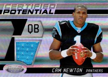 2011 Panini Certified - Certified Potential Materials #7 Cam Newton Front