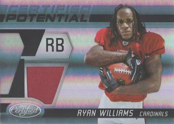 2011 Panini Certified - Certified Potential Materials #29 Ryan Williams Front
