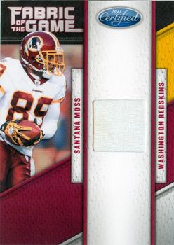 2011 Panini Certified - Fabric of the Game #4 Santana Moss Front