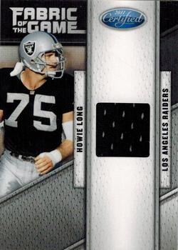 2011 Panini Certified - Fabric of the Game #50 Howie Long Front