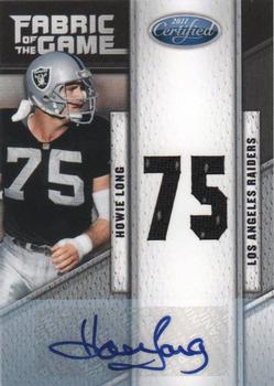 2011 Panini Certified - Fabric of the Game Jersey Number Autographs #50 Howie Long Front