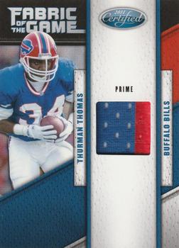 2011 Panini Certified - Fabric of the Game Prime #62 Thurman Thomas Front