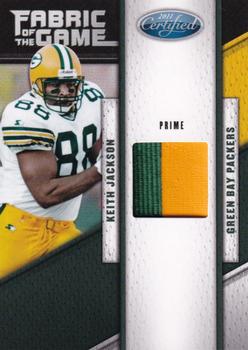 2011 Panini Certified - Fabric of the Game Prime #86 Keith Jackson Front
