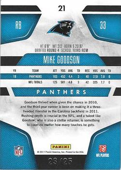 2011 Panini Certified - Mirror Gold #21 Mike Goodson Back