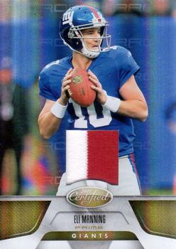2011 Panini Certified - Mirror Gold Materials #98 Eli Manning Front