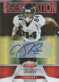2011 Panini Certified - Mirror Red Signatures #166 Cecil Shorts III Front