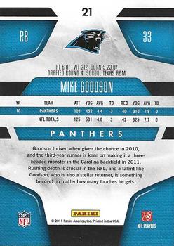 2011 Panini Certified - Platinum Red #21 Mike Goodson  Back