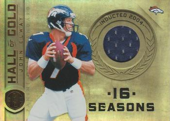 2011 Panini Gold Standard - Hall of Gold Materials #9 John Elway Front