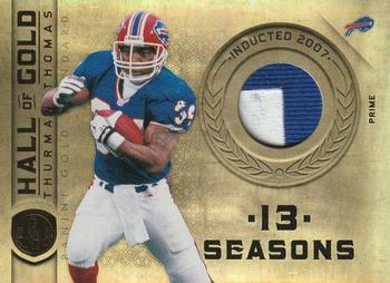 2011 Panini Gold Standard - Hall of Gold Materials Prime #19 Thurman Thomas Front