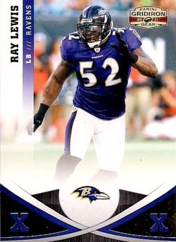 2011 Panini Gridiron Gear - Gold X's #27 Ray Lewis Front