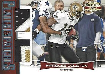 2011 Panini Gridiron Gear - Plates and Patches #11 Marques Colston Front