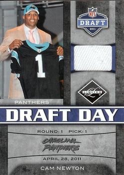 2011 Panini Limited - Draft Day Jerseys #1 Cam Newton Front