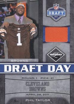 2011 Panini Limited - Draft Day Lids #12 Phil Taylor Front