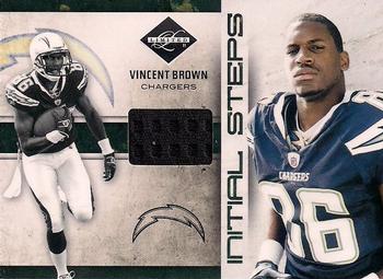 2011 Panini Limited - Initial Steps Shoes #4 Vincent Brown Front