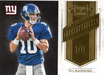 2011 Panini Plates & Patches - Honors #24 Eli Manning Front