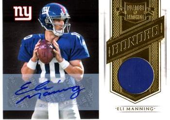 2011 Panini Plates & Patches - Honors Autograph Materials #24 Eli Manning Front