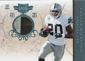 2011 Panini Plates & Patches - Jerseys Prime Jersey Number #20 Darren McFadden Front