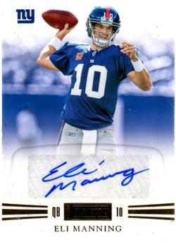 2011 Panini Playbook - Gold #10 Eli Manning  Front
