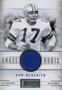 2011 Panini Playbook - Grass Roots Materials #52 Don Meredith Front