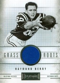 2011 Panini Playbook - Grass Roots Materials #70 Raymond Berry Front