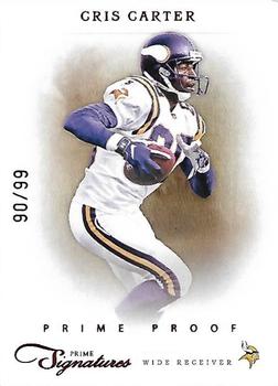 2011 Panini Prime Signatures - Prime Proof Red #36 Cris Carter Front