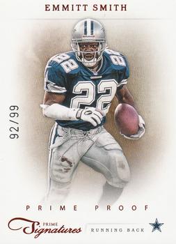 2011 Panini Prime Signatures - Prime Proof Red #62 Emmitt Smith Front