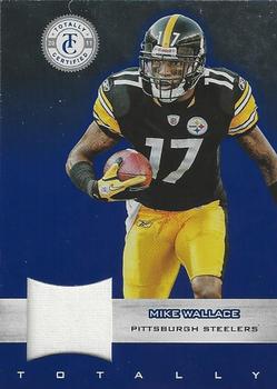 2011 Panini Totally Certified - Blue Materials #14 Mike Wallace Front