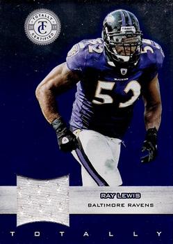 2011 Panini Totally Certified - Blue Materials #22 Ray Lewis Front