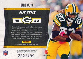 2011 Panini Totally Certified - Future Materials #19 Alex Green Back