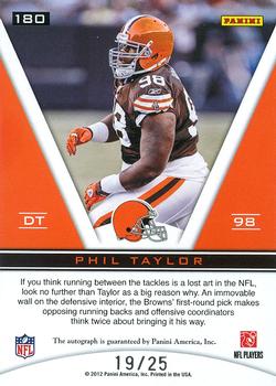 2011 Panini Totally Certified - Gold #180 Phil Taylor Back