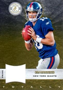 2011 Panini Totally Certified - Gold Materials Prime #53 Eli Manning Front