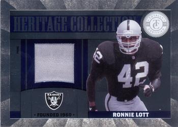 2011 Panini Totally Certified - Heritage Collection Jerseys Prime #58 Ronnie Lott Front