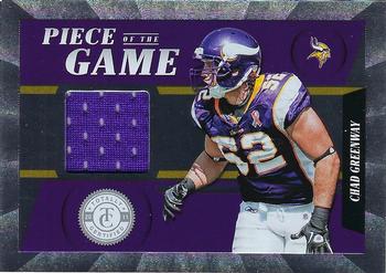 2011 Panini Totally Certified - Piece of the Game #28 Chad Greenway Front