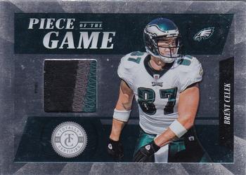 2011 Panini Totally Certified - Piece of the Game Prime #70 Brent Celek Front