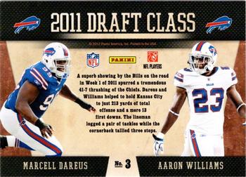 2011 Playoff Contenders - Draft Class #3 Marcell Dareus / Aaron Williams Back