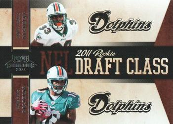 2011 Playoff Contenders - Draft Class #9 Daniel Thomas / Clyde Gates Front