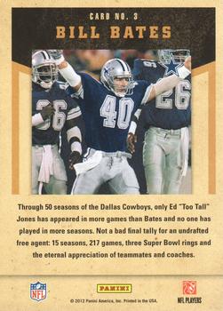 2011 Playoff Contenders - Legendary Contenders #3 Bill Bates Back