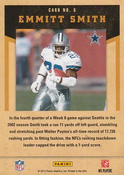 2011 Playoff Contenders - Legendary Contenders #5 Emmitt Smith Back