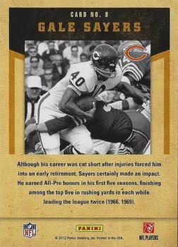 2011 Playoff Contenders - Legendary Contenders #8 Gale Sayers Back