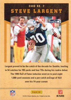 2011 Playoff Contenders - Legendary Contenders #7 Steve Largent Back