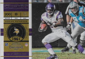 2011 Playoff Contenders - Playoff Ticket #74 Adrian Peterson Front