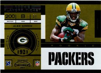 2011 Playoff Contenders - Playoff Ticket #207 Alex Green Front
