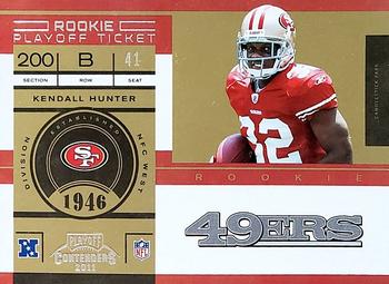 2011 Playoff Contenders - Playoff Ticket #232 Kendall Hunter Front