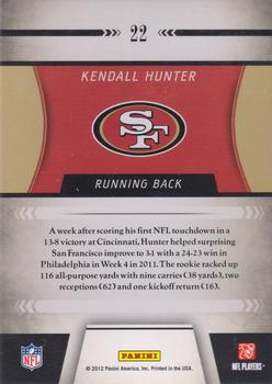 2011 Playoff Contenders - ROY Contenders #22 Kendall Hunter Back