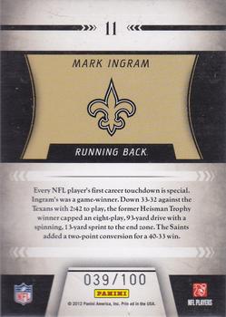 2011 Playoff Contenders - ROY Contenders Gold #11 Mark Ingram Back