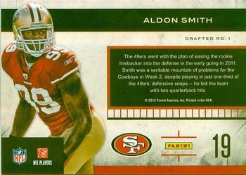 2011 Playoff Contenders - Rookie Roll Call #19 Aldon Smith Back